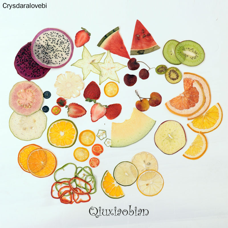 Dried Fruit Mix - 20pcs Dried Pressed Mixed Fruits Slices