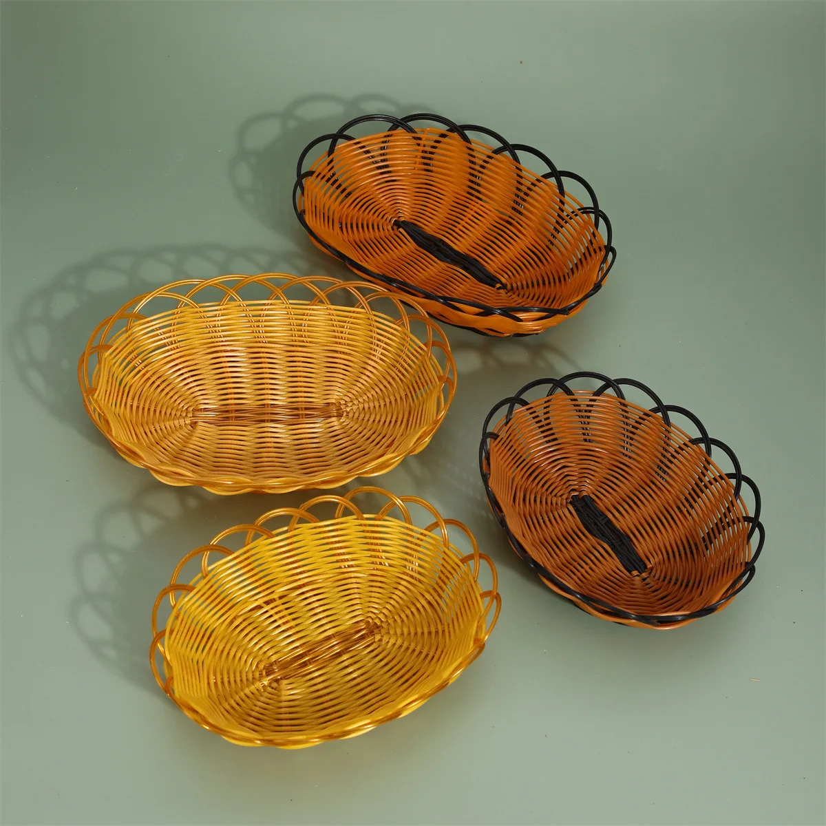 Food Snacks Indian - New Imitation Rattan Fruit Basket Indian