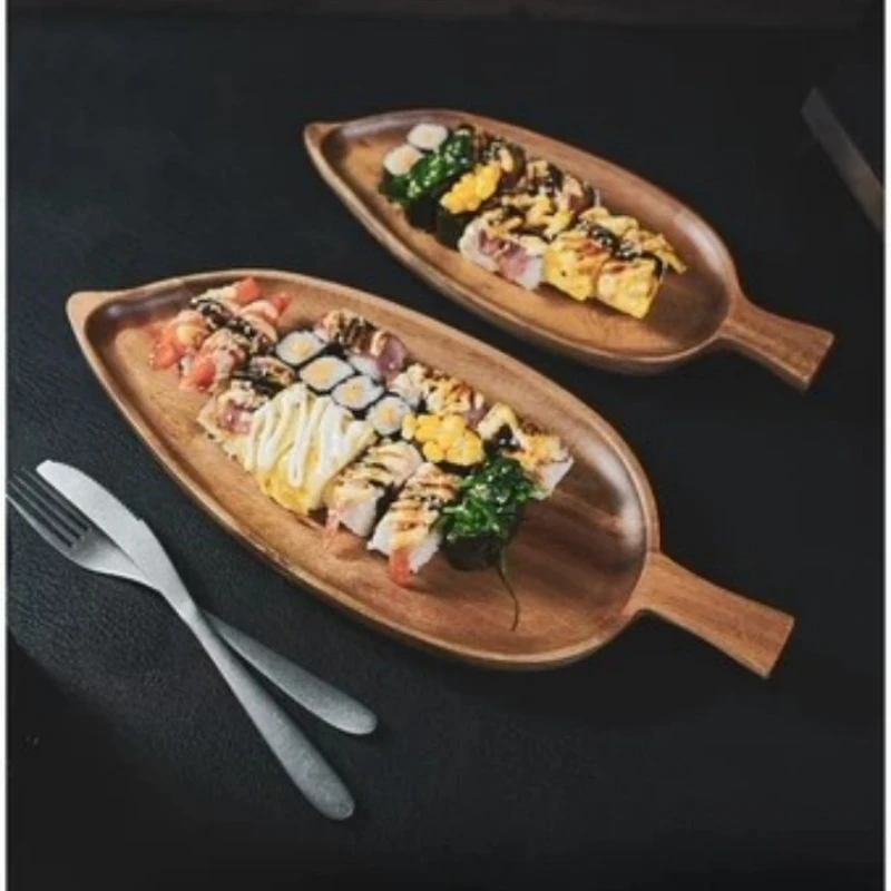 Food Snacks In Japan - Drink Tray for Serving Food Wooden