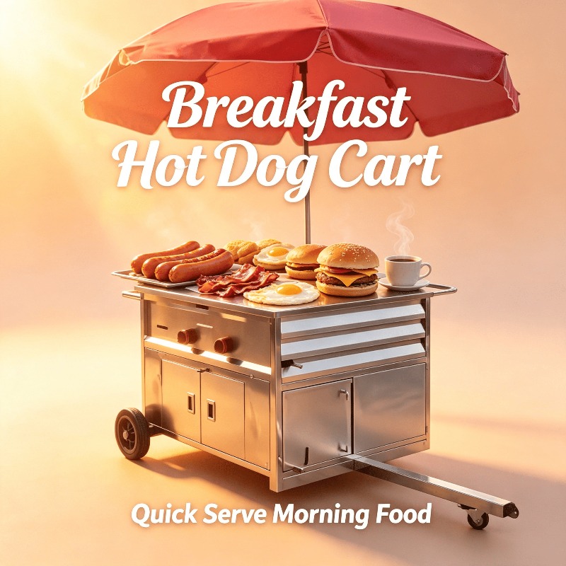 Compact Mobile Snack Food Cart - Snacks Food Stall review and price