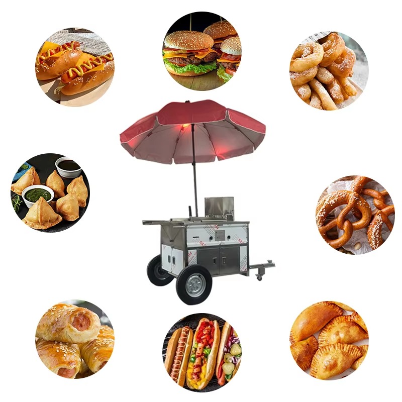 Compact Mobile Snack Food Cart - Snacks Food Stall review and price