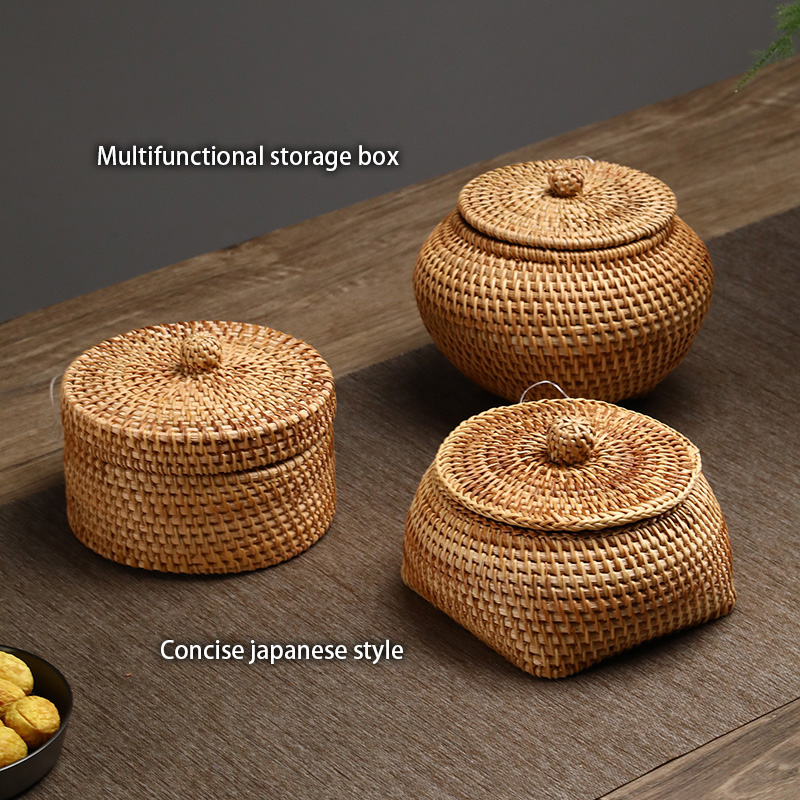 Handwoven Rattan Storage Box W - Food Snacks In Japan review and price