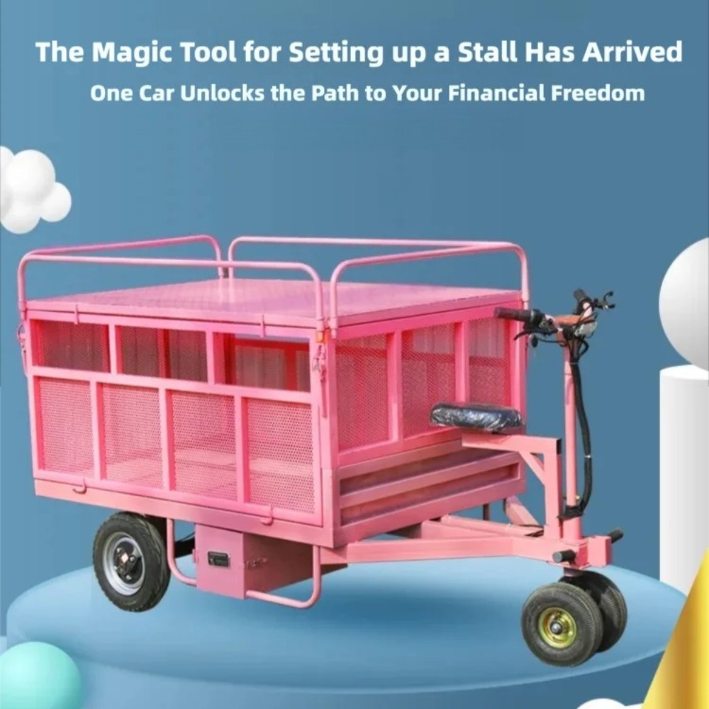 3 Wheel Electric Flat Cart Rev - Snacks Food Stall review and price