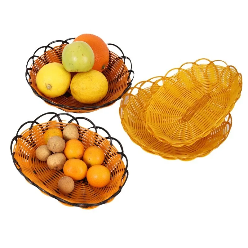 New Imitation Rattan Fruit Bas - Food Snacks Indian review and price