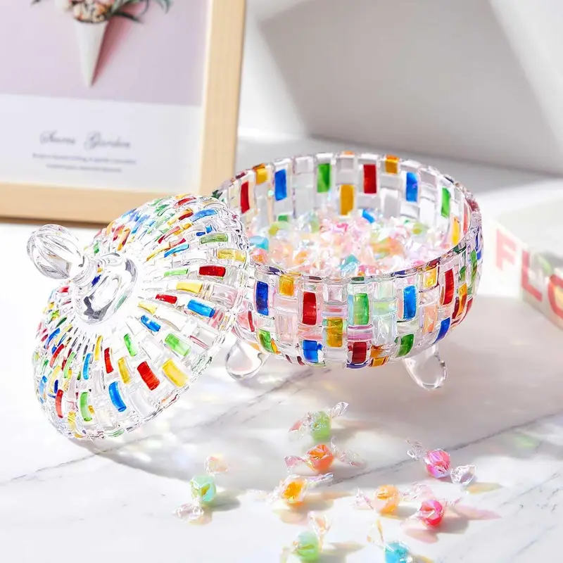 Nordic Glass Candy Jar with Li - Dried Fruit Mix review and price