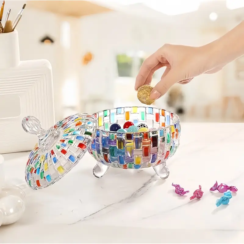 Nordic Glass Candy Jar with Li - Dried Fruit Mix review and price