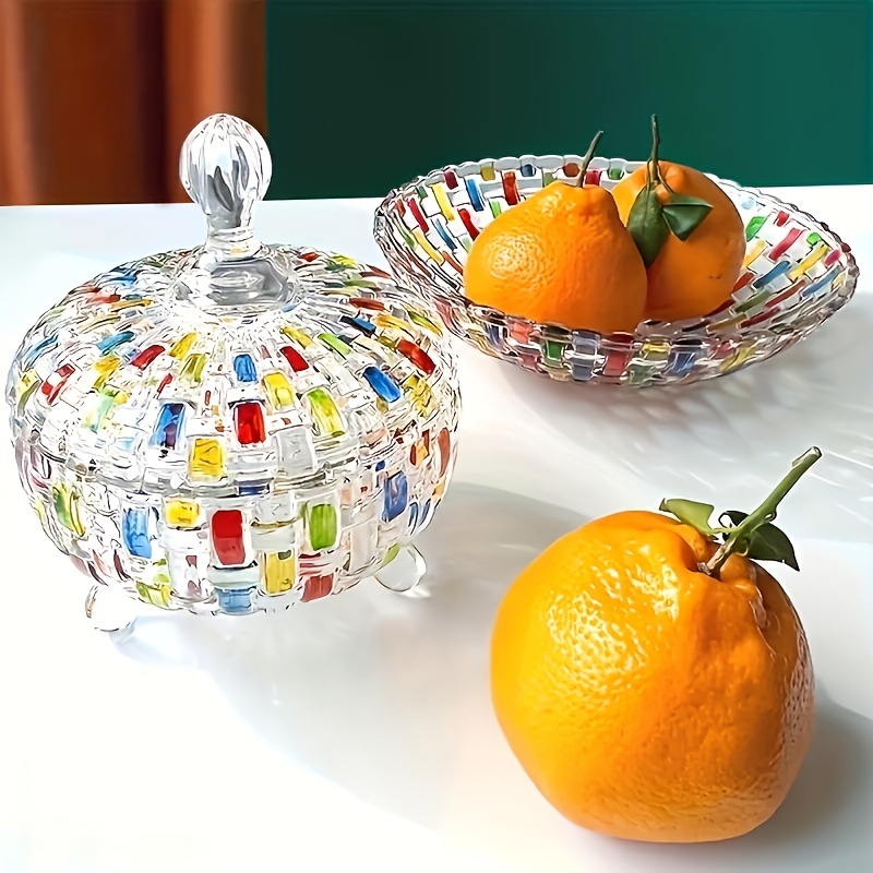 Nordic Glass Candy Jar with Li - Dried Fruit Mix review and price