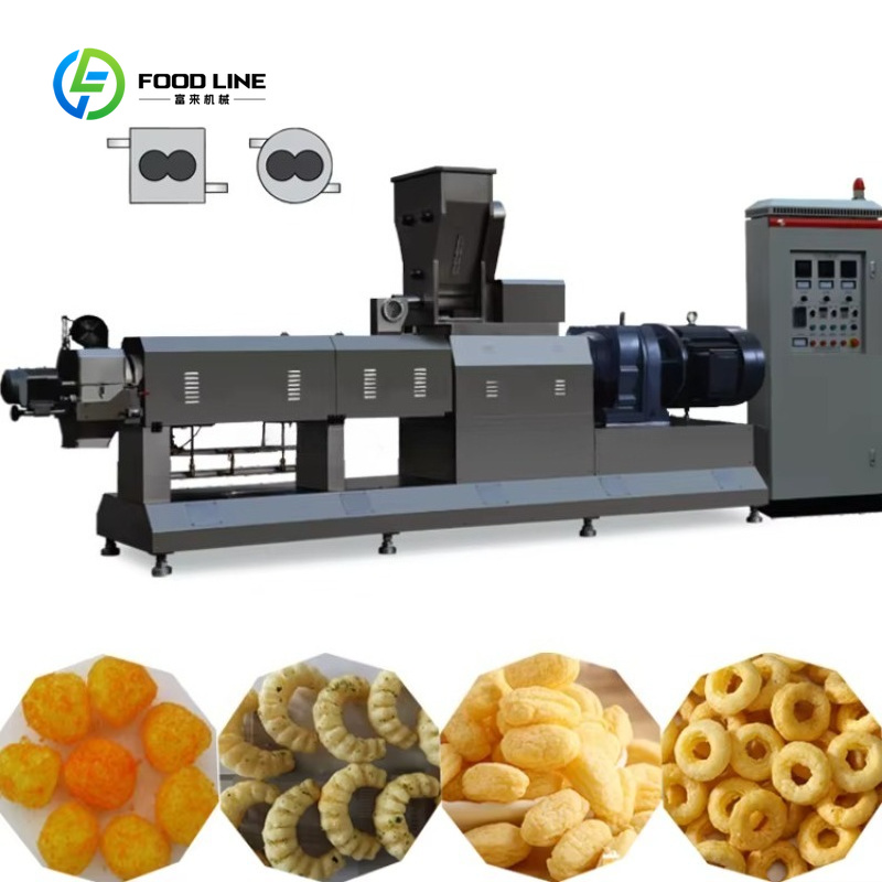 Customized Double Screw Extrud - Food Snacks Making Machine review and price