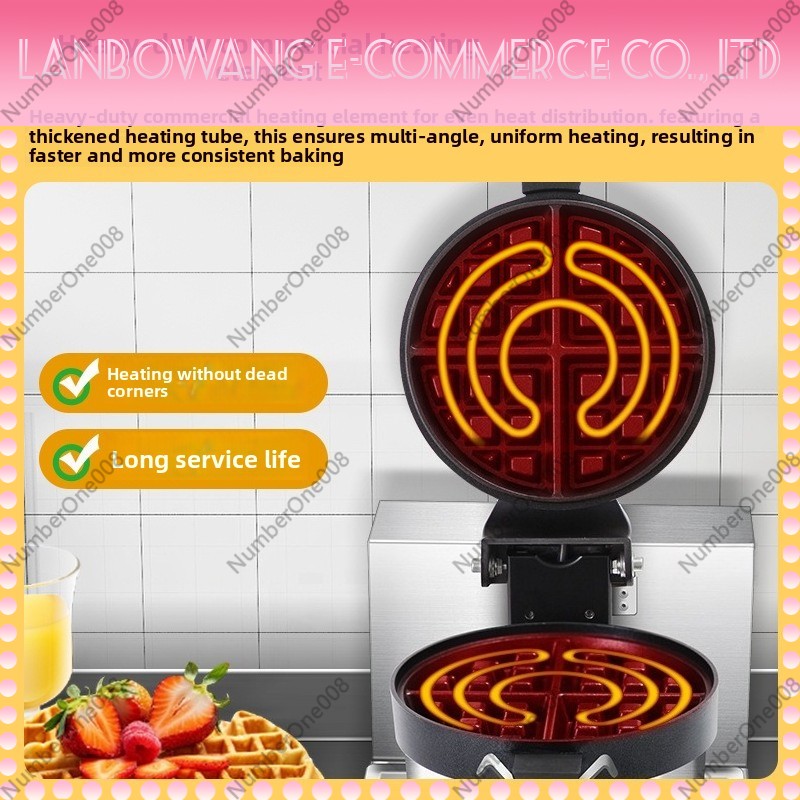 Rotating Waffle Maker Griddle  - Snacks Food Stall review and price