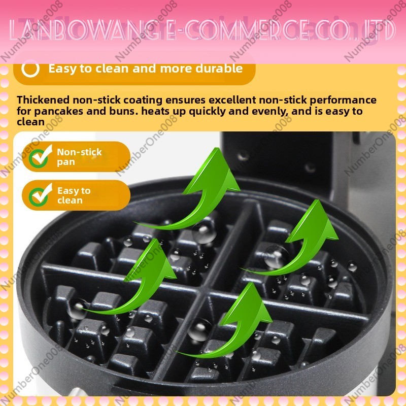 Rotating Waffle Maker Griddle  - Snacks Food Stall review and price