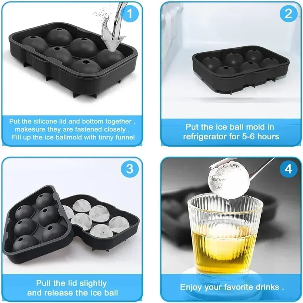 6 Cavity Ice Ball Mold Food Gr - Food Xxl review and price
