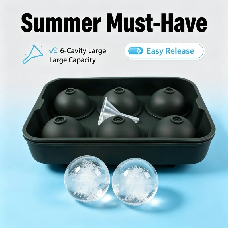 6 Cavity Ice Ball Mold Food Gr - Food Xxl review and price