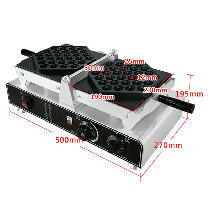 1500W Waffle Maker Commercial  - Snacks Food Stall review and price