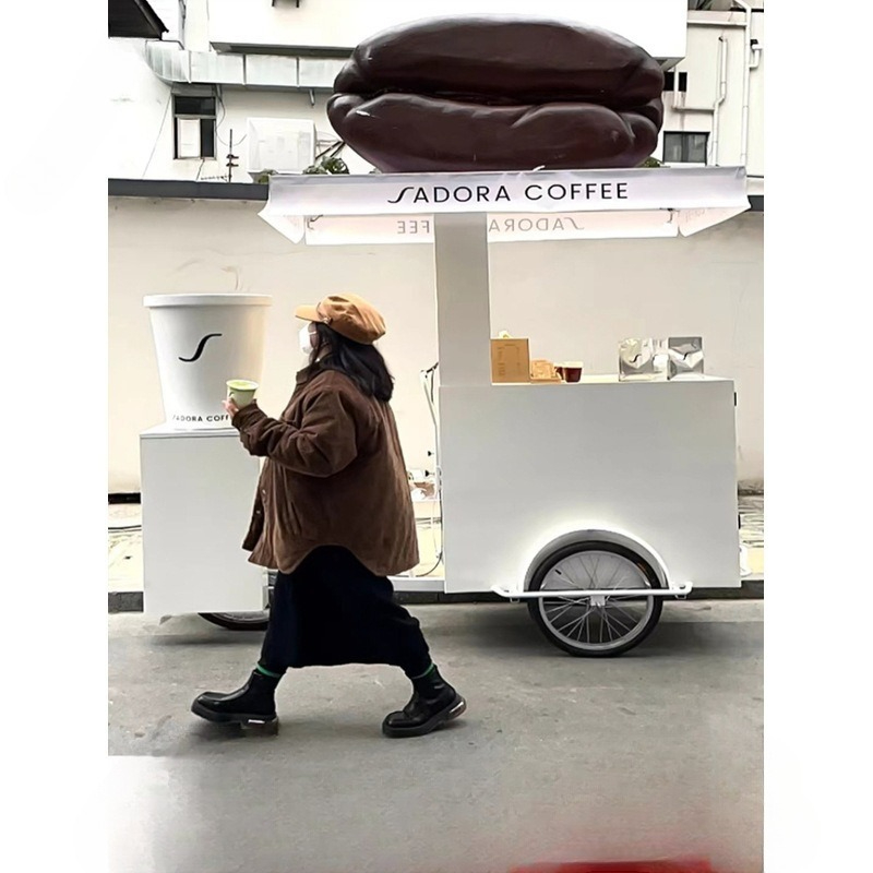Human three-wheeled stall car  - Snacks Food Stall review and price