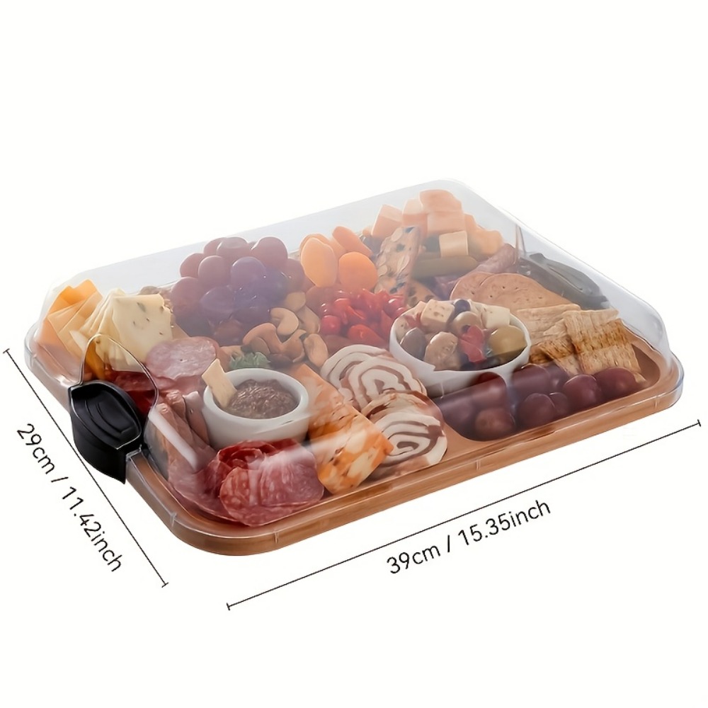 Wooden Partitioned Snack Tray  - Food Snacks In Japan review and price